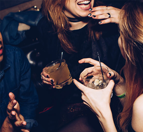 people in a nightclub