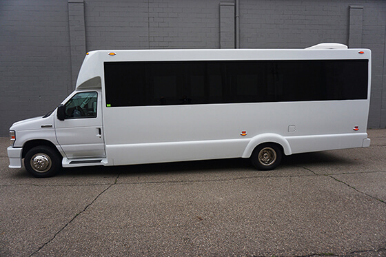 spacious party bus exterior