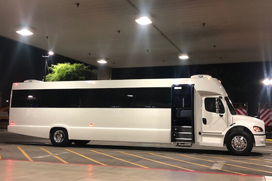 super large party bus exterior