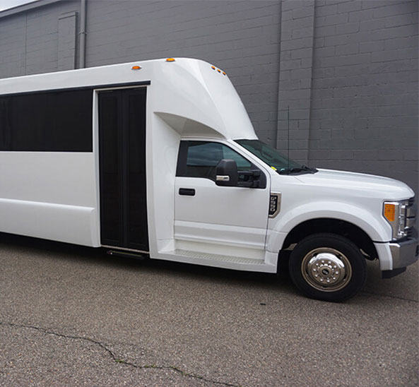 stunning party bus exterior