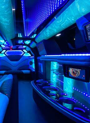 colorful limo lounge