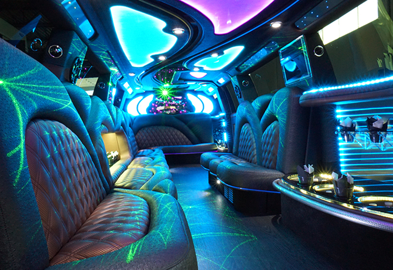 stretch limousine interior