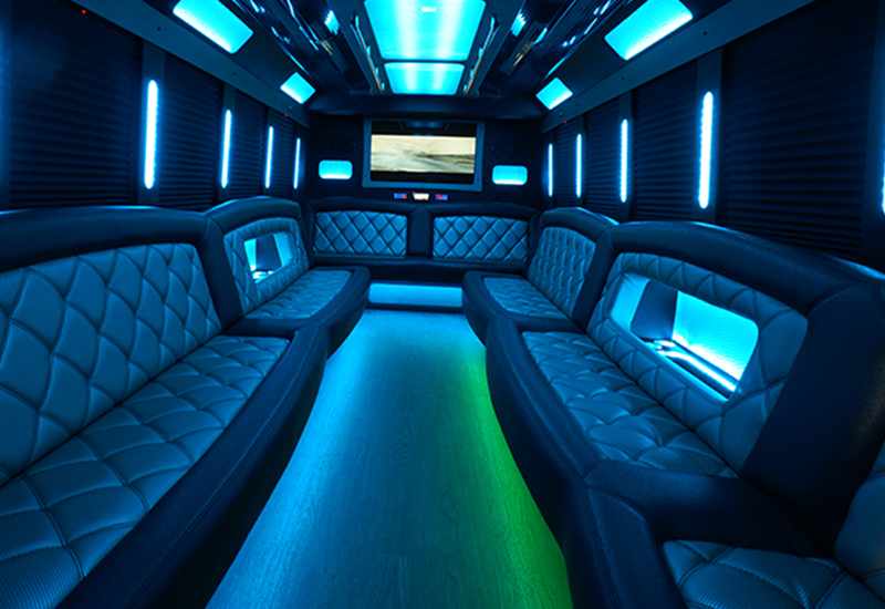 party bus kalamazoo interior