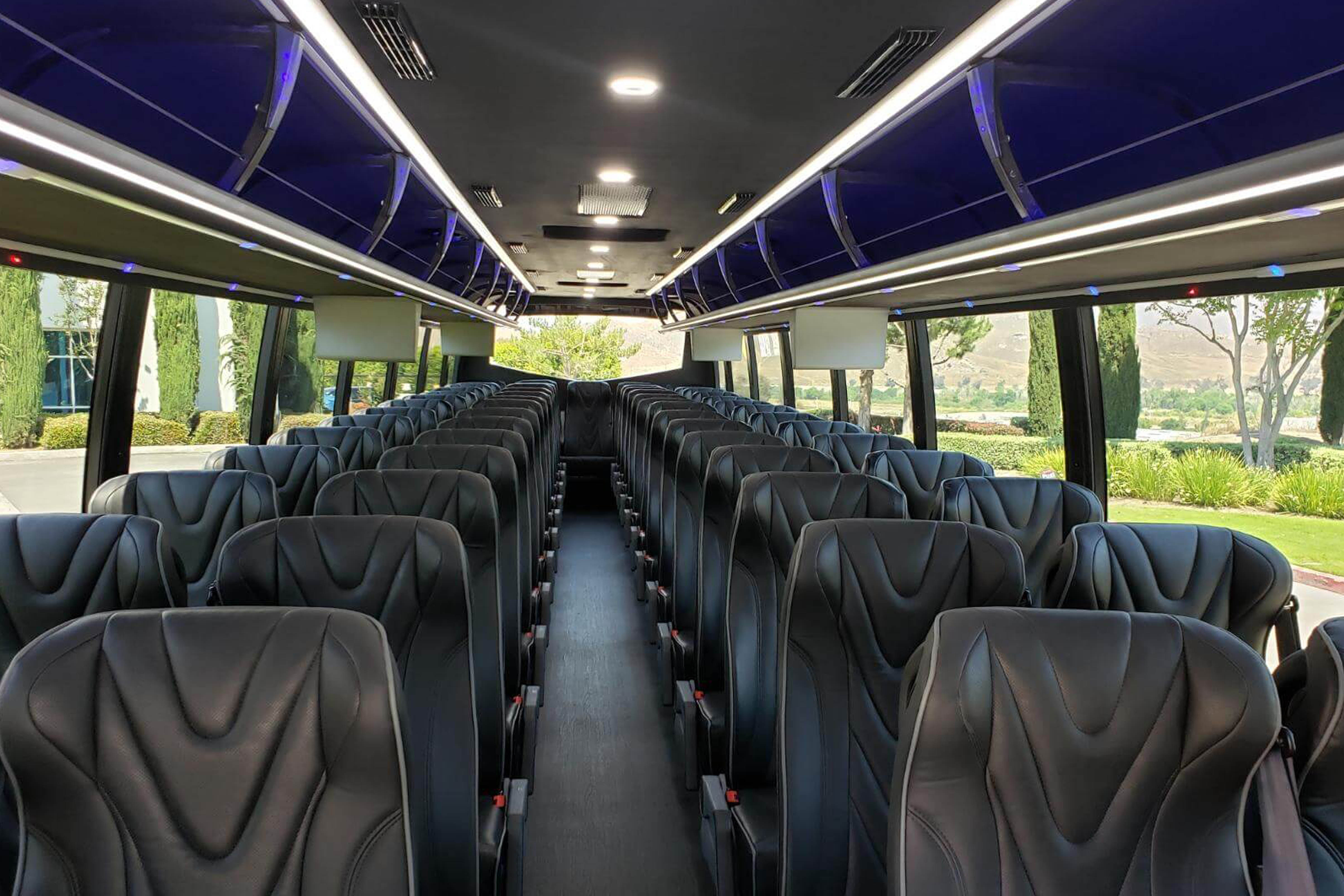 bus charter interior